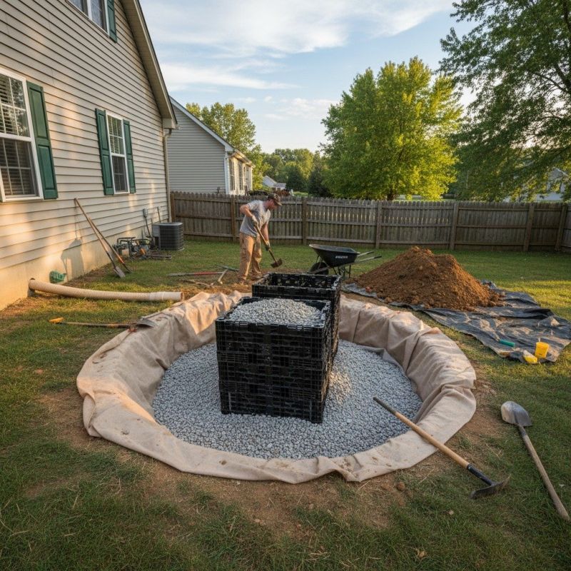 Yard Drainage Installation